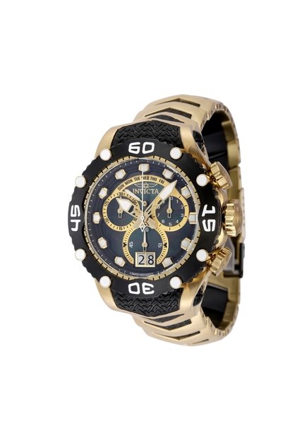 Reloj Invicta Modelo 47292 Negro, Dorado Hombre