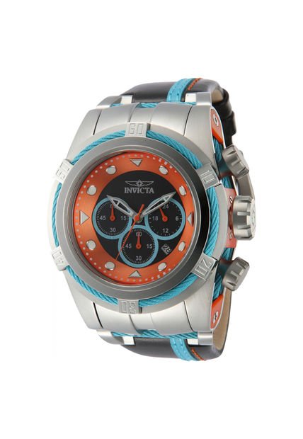 Reloj Invicta Modelo 43785 Naranja, Azul, Negro, Acero Hombre