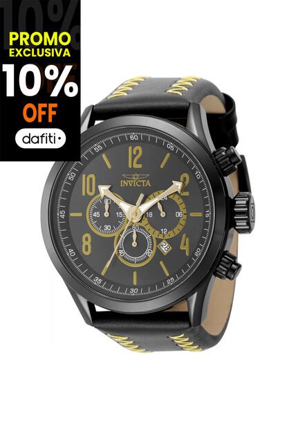 Reloj Invicta Modelo 49197 Amarillo, Negro Hombres