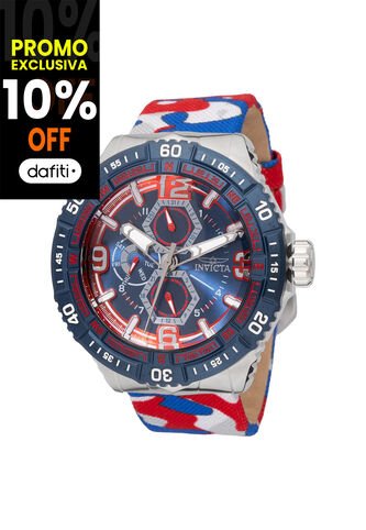 Reloj Invicta Modelo 49631 Camuflaje, Rojo, Azul Hombres Invicta