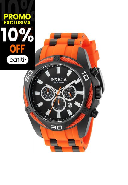 Reloj Invicta Modelo 43760 Naranja, Negro Hombres
