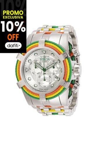 Reloj Invicta Modelo 27496 Verde, Amarillo, Rojo, Acero Hombres Invicta