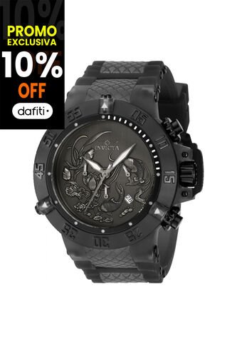 Reloj Invicta Modelo 37040 Gris Oscuro, Negro Hombres Invicta