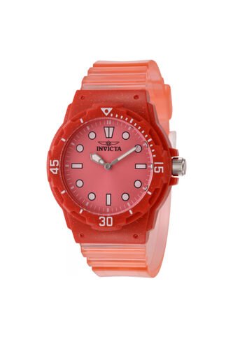 Reloj Invicta Modelo 49210 Transparente, Rojo Dama Invicta