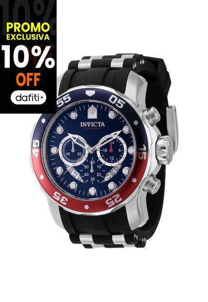 Reloj Invicta Modelo 44521 Negro, Acero Hombre