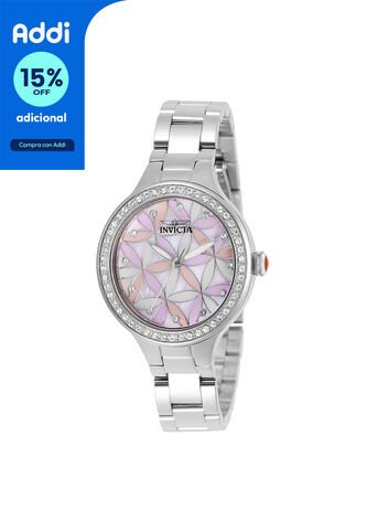 Reloj Para Mujer Invicta Wildflower 28823 Plateado Invicta