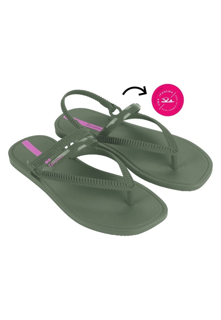 Ipanema Outlet Sandalias Ipanema Skin Para Mujer Verde Con