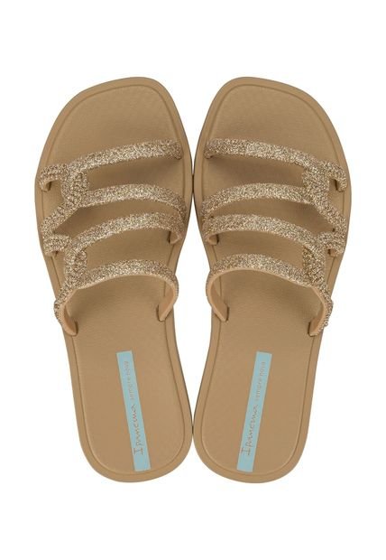 SANDALIA BEIGE MUJER IPANEMA SOLAR GLOW SLIDE 27286-BB955