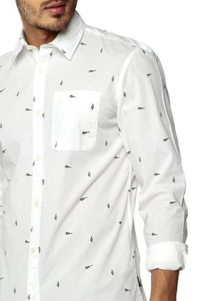 Camisa Blanca-Negro Jack & Jones