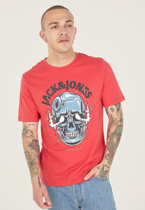 Camiseta Rojo-Gris-Negro Jack & Jones