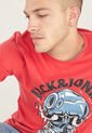 Camiseta Rojo-Gris-Negro Jack & Jones de Jack & Jones