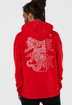 Hoodie Rojo-Blanco Jack & Jones
