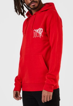 Hoodie Rojo-Blanco Jack & Jones