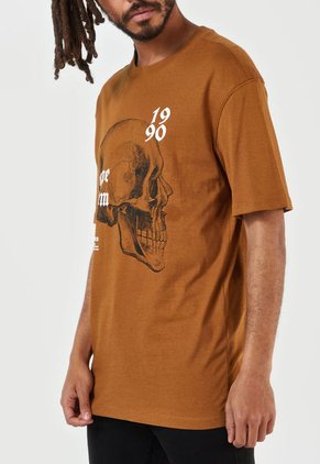 Camiseta Cafe-Blanco-Negro Jack & Jones