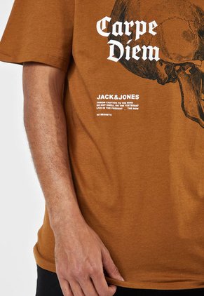 Camiseta Cafe-Blanco-Negro Jack & Jones