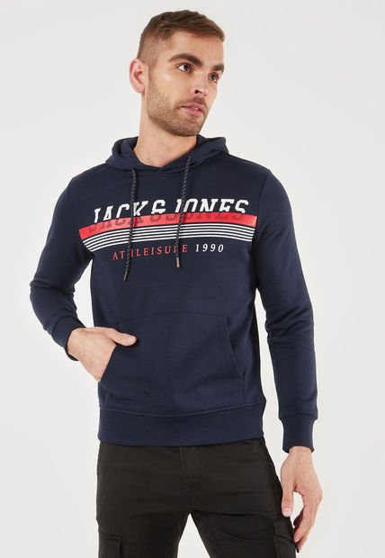 Hoodie Azul-Rojo-Blanco Jack & Jones