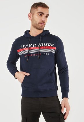 Hoodie Azul-Rojo-Blanco Jack & Jones