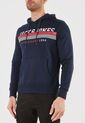 Hoodie Azul-Rojo-Blanco Jack & Jones de Jack & Jones
