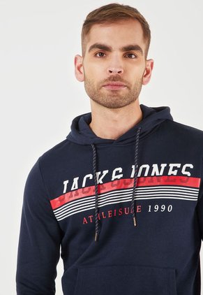 Hoodie Azul-Rojo-Blanco Jack & Jones