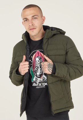 Chaqueta Acolchada Verde Oliva Jack & Jones