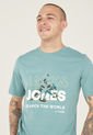 Camiseta Verde Menta-Blanco Jack & Jones de Jack & Jones