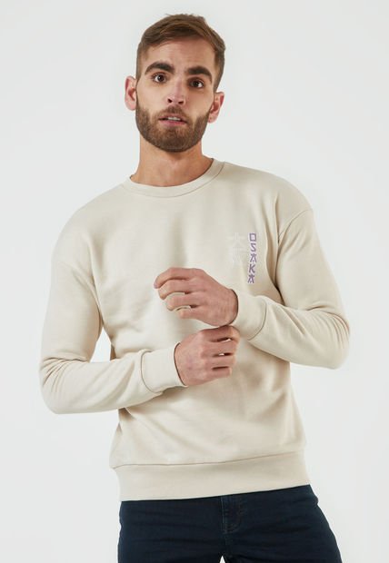 Buzo Beige-Blanco-Violeta Jack & Jones