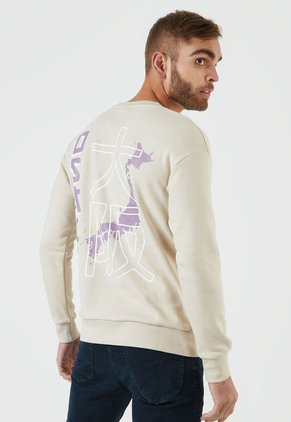 Buzo Beige-Blanco-Violeta Jack & Jones