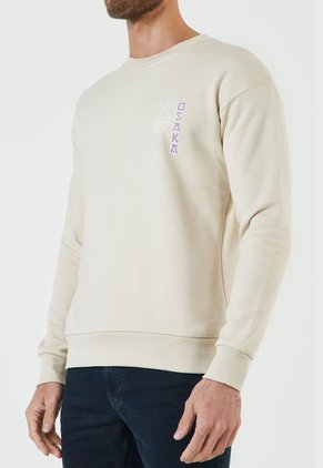 Buzo Beige-Blanco-Violeta Jack & Jones