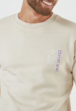 Buzo Beige-Blanco-Violeta Jack & Jones