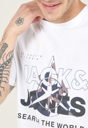 Camiseta Blanco-Multicolor Jack & Jones