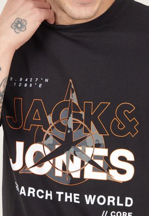 Camiseta Negro-Multicolor Jack & Jones
