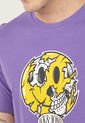 Camiseta Violeta-Amarillo-Blanco Jack & Jones de Jack & Jones