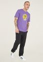 Camiseta Violeta-Amarillo-Blanco Jack & Jones de Jack & Jones