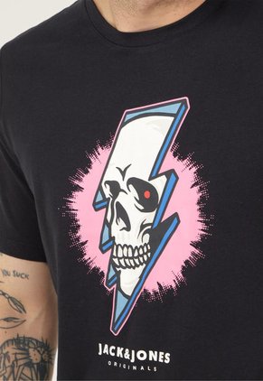 Camiseta Negro-Rosa-Blanco Jack & Jones