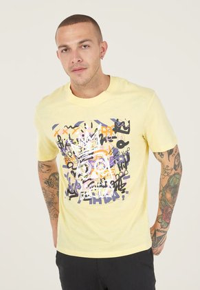 Camiseta Amarillo-Multicolor Jack & Jones