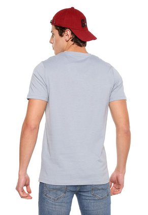Camiseta Azul Claro-Naranja Jack & Jones