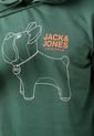 Hoodie Verde-Blanco-Naranja Jack & Jones de Jack & Jones