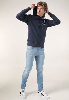 Hoodie Azul Navy-Celeste-Blanco Jack & Jones
