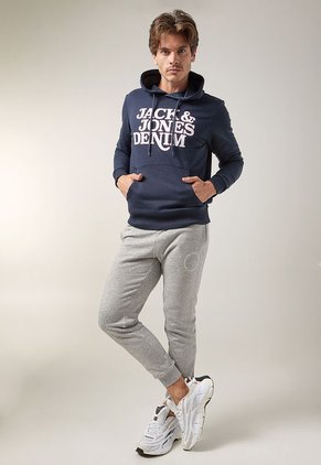 Hoodie Azul-Blanco Jack & Jones