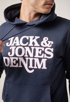Hoodie Azul-Blanco Jack & Jones