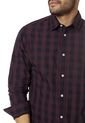 Camisa Vino Tinto-Azul jack & Jones de Jack & Jones
