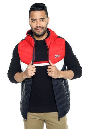 Chaleco Rojo-Blanco-Azul Jack & Jones