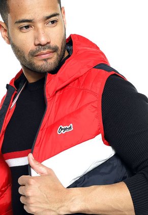 Chaleco Rojo-Blanco-Azul Jack & Jones