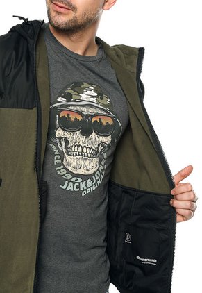 Chaqueta Verde Oliva-Negro Jack & Jones