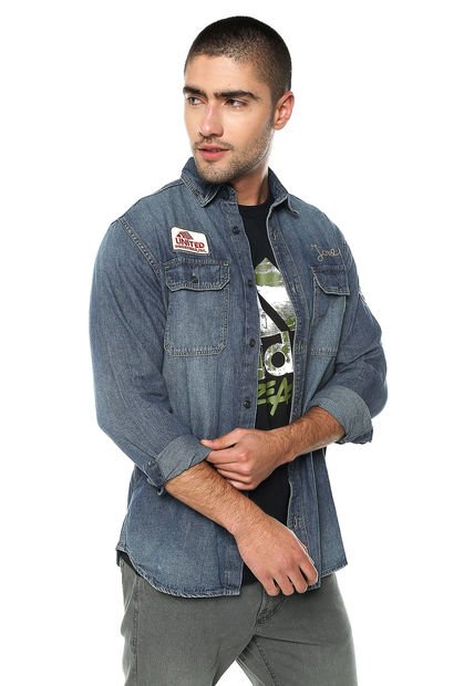 Camisa Azul Jack & Jones