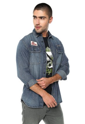 Camisa Azul Jack & Jones