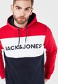 Hoodie Rojo-Blanco-Azul Jack & Jones de Jack & Jones