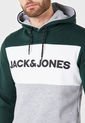 Hoodie Verde-Blanco-Gris Jack & Jones de Jack & Jones
