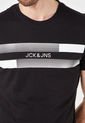 Camiseta Negro-Blanco Jack & Jones de Jack & Jones