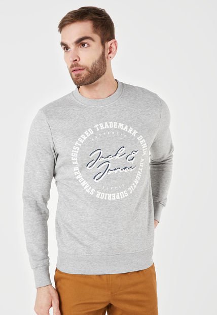 Buzo Gris-Blanco-Azul Jack & Jones